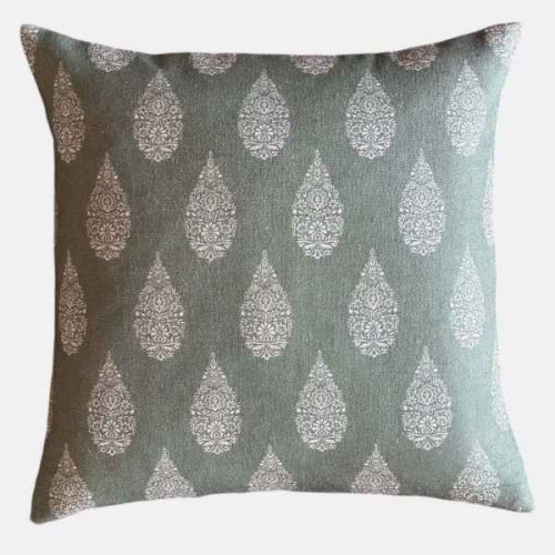 Herbatious cushion, Moss & Neutral by Biggie Best